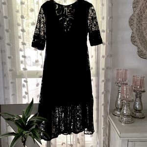 Free People Midi Dress size 6 lace dress